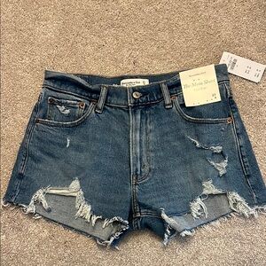 Abercrombie & Fitch Women's Blue Denim Shorts 27